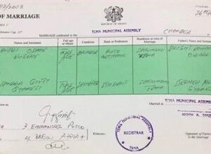 MARRIAGE CERTIFICATE