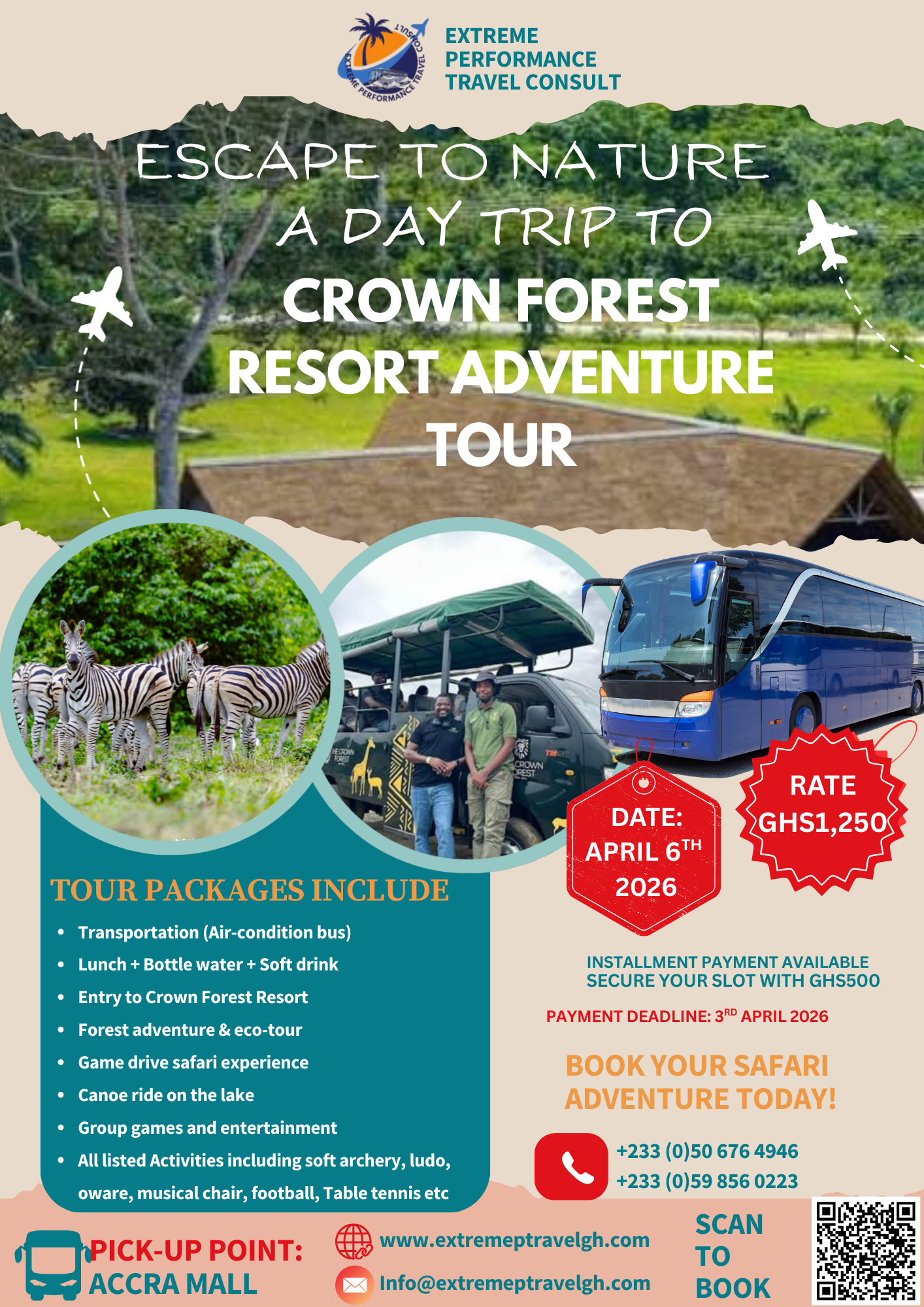 CROWN FOREST RESORT DAY ADVENTURE TOUR